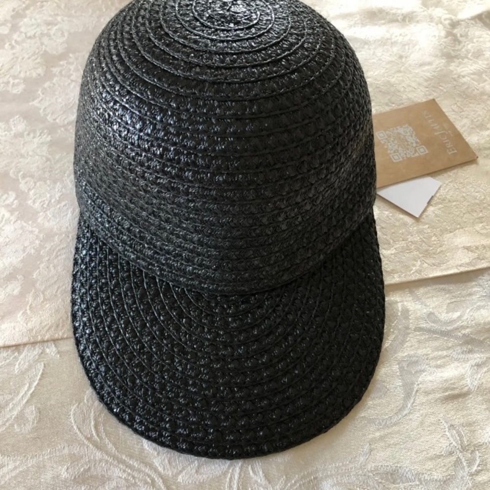NWT Eric Javits Home Run Hat in Black! - Picture 3 of 6